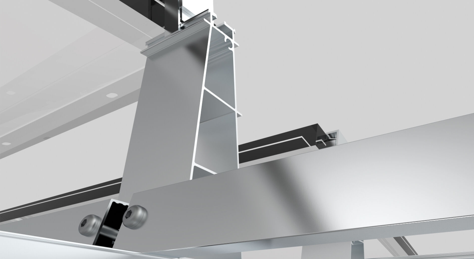 Ein Detailrenderin einer Querstrebe.